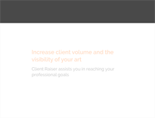 Tablet Screenshot of clientraiser.com